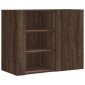 vidaXL Ντουλάπι Τοίχου Καφέ Δρυς 75x35x60 εκ. Επεξεργασμένο Ξύλο