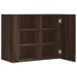 vidaXL Ντουλάπι Τοίχου Καφέ Δρυς 75x35x60 εκ. Επεξεργασμένο Ξύλο