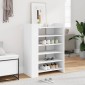 vidaXL Παπουτσοθήκη Λευκή 74,5x37,5x100 εκ. από Επεξεργασμένο Ξύλο