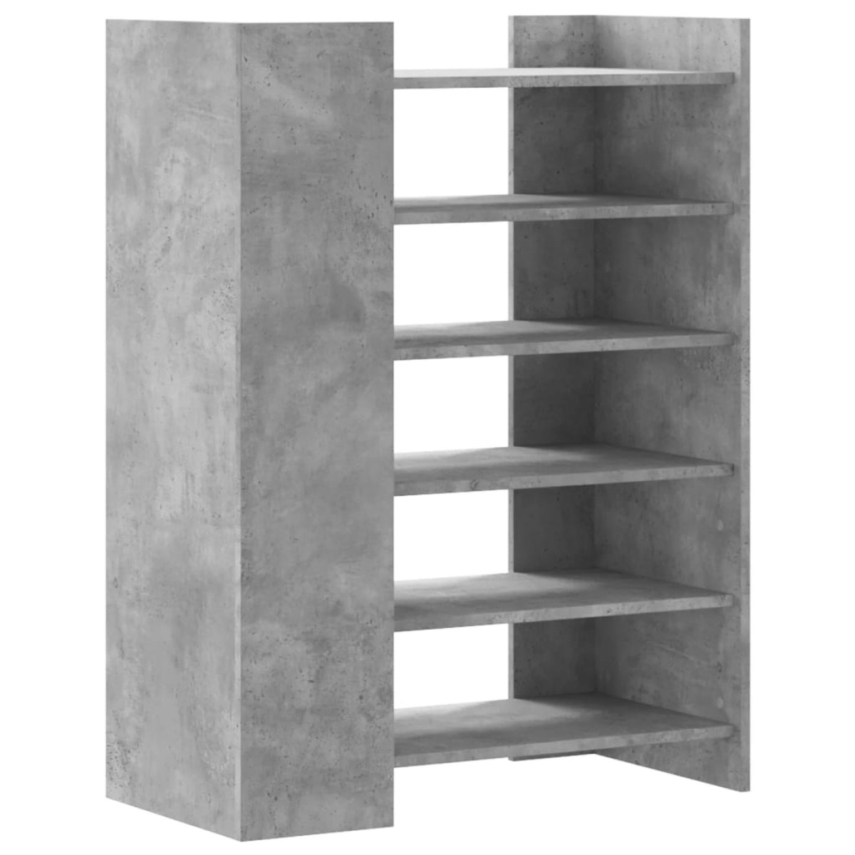 vidaXL Παπουτσοθήκη Γκρι Σκυροδέματος 74,5x37,5x100 Επεξεργασμένο Ξύλο