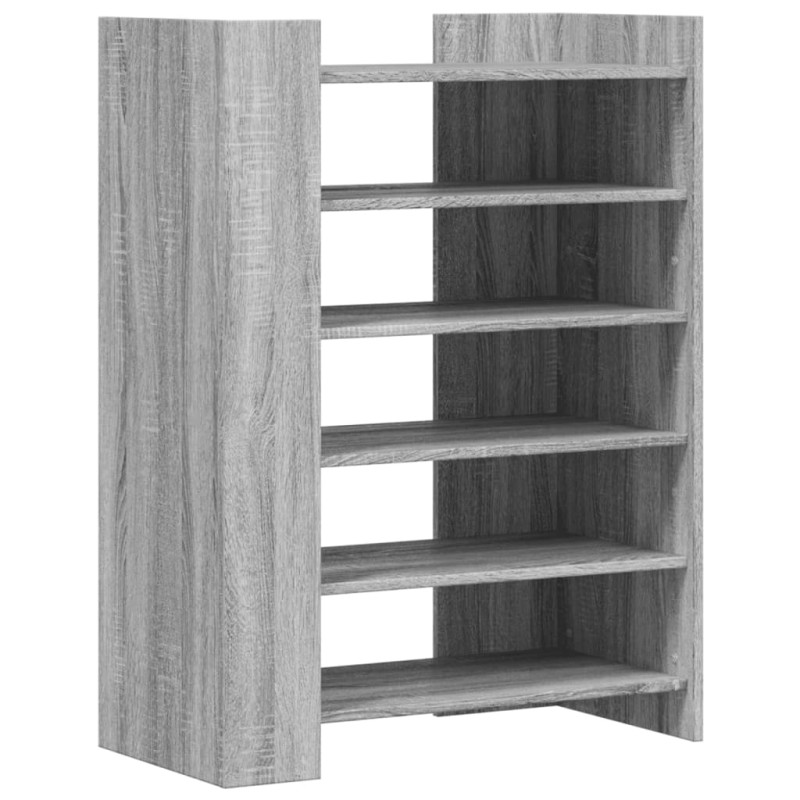vidaXL Παπουτσοθήκη Γκρι Sonoma 74,5x37,5x100 εκ. Επεξεργασμένο Ξύλο