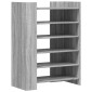 vidaXL Παπουτσοθήκη Γκρι Sonoma 74,5x37,5x100 εκ. Επεξεργασμένο Ξύλο