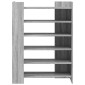vidaXL Παπουτσοθήκη Γκρι Sonoma 74,5x37,5x100 εκ. Επεξεργασμένο Ξύλο