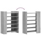 vidaXL Παπουτσοθήκη Γκρι Sonoma 74,5x37,5x100 εκ. Επεξεργασμένο Ξύλο