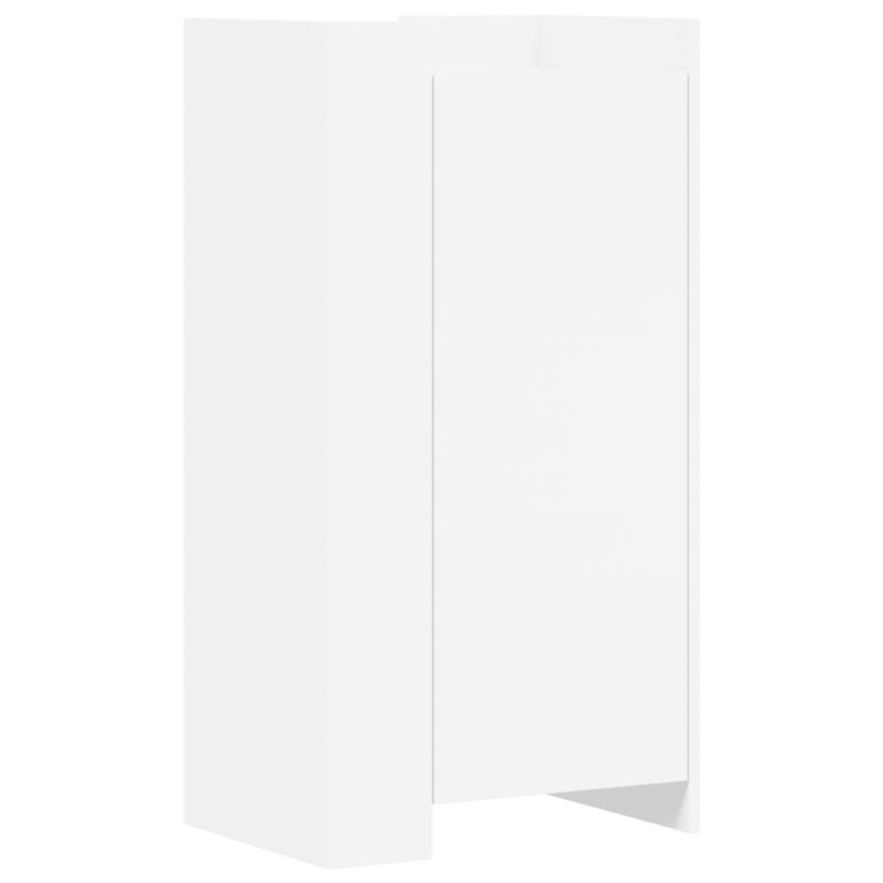 vidaXL Παπουτσοθήκη Λευκή 52x37,5x100 εκ. από Επεξεργασμένο Ξύλο