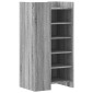 vidaXL Παπουτσοθήκη Γκρι Sonoma 52x37,5x100 εκ. από Επεξεργ. Ξύλο
