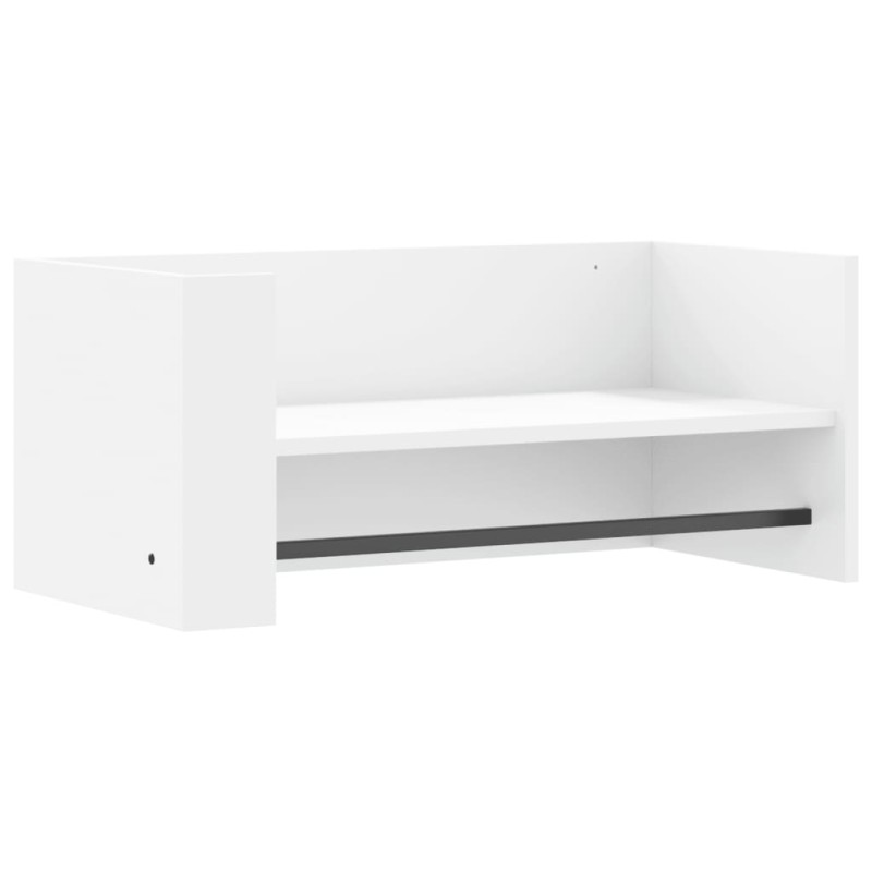 vidaXL Ράφι Τοίχου Λευκό 70,5 x 35 x 30,5 εκ. από Επεξεργασμένο Ξύλο