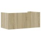 vidaXL Ράφι Τοίχου Sonoma Δρυς 70,5x35x30,5 εκ. από Επεξεργασμένο Ξύλο