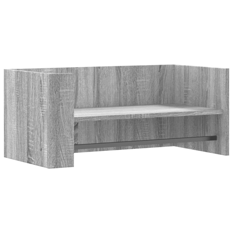 vidaXL Ραφιέρα Τοίχου Γκρι Sonoma 70,5x35x30,5 εκ. Επεξεργασμένο Ξύλο