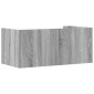 vidaXL Ραφιέρα Τοίχου Γκρι Sonoma 70,5x35x30,5 εκ. Επεξεργασμένο Ξύλο