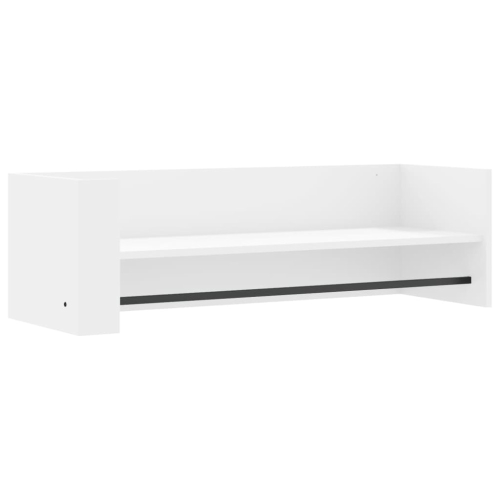 vidaXL Ράφι Τοίχου Λευκό 100x35x30,5 εκ. από Επεξεργασμένο Ξύλο