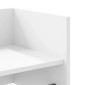 vidaXL Ράφι Τοίχου Λευκό 100x35x30,5 εκ. από Επεξεργασμένο Ξύλο