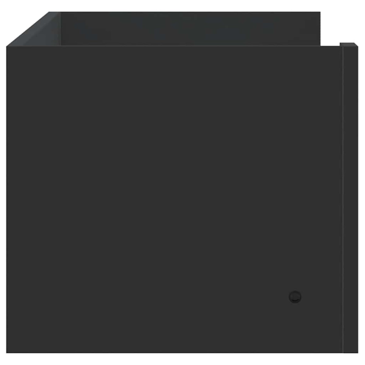 vidaXL Ραφιέρα Τοίχου Μαύρο 100x35x30,5 εκ. από Επεξεργασμένο Ξύλο