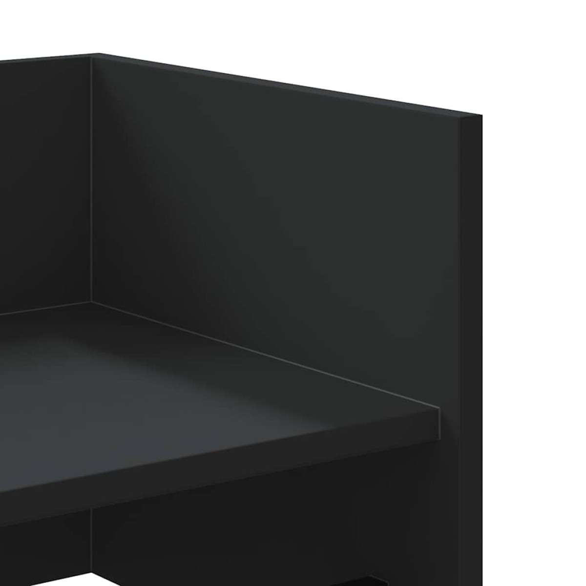 vidaXL Ραφιέρα Τοίχου Μαύρο 100x35x30,5 εκ. από Επεξεργασμένο Ξύλο