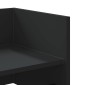 vidaXL Ραφιέρα Τοίχου Μαύρο 100x35x30,5 εκ. από Επεξεργασμένο Ξύλο