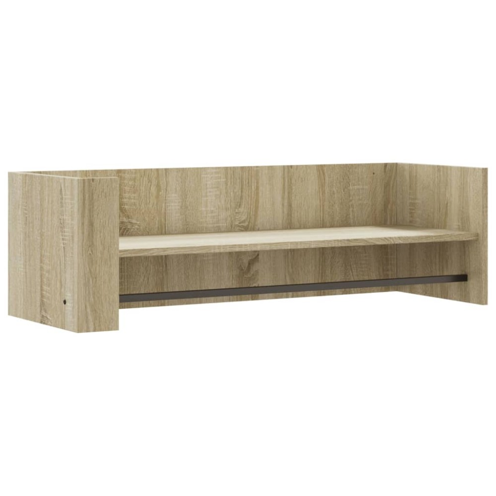 vidaXL Ράφι Τοίχου Sonoma Δρυς 100x35x30,5 εκ. Επεξεργασμένο Ξύλο