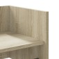 vidaXL Ράφι Τοίχου Sonoma Δρυς 100x35x30,5 εκ. Επεξεργασμένο Ξύλο