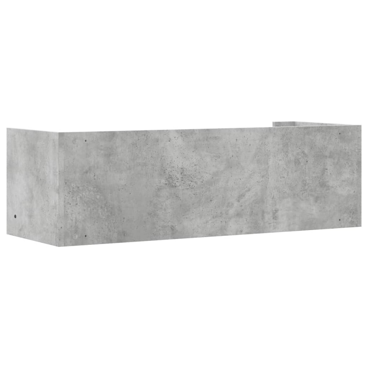 vidaXL Ραφιέρα Τοίχου Γκρι Σκυροδέματος 100x35x30,5εκ. από Επεξ. Ξύλο