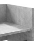 vidaXL Ραφιέρα Τοίχου Γκρι Σκυροδέματος 100x35x30,5εκ. από Επεξ. Ξύλο