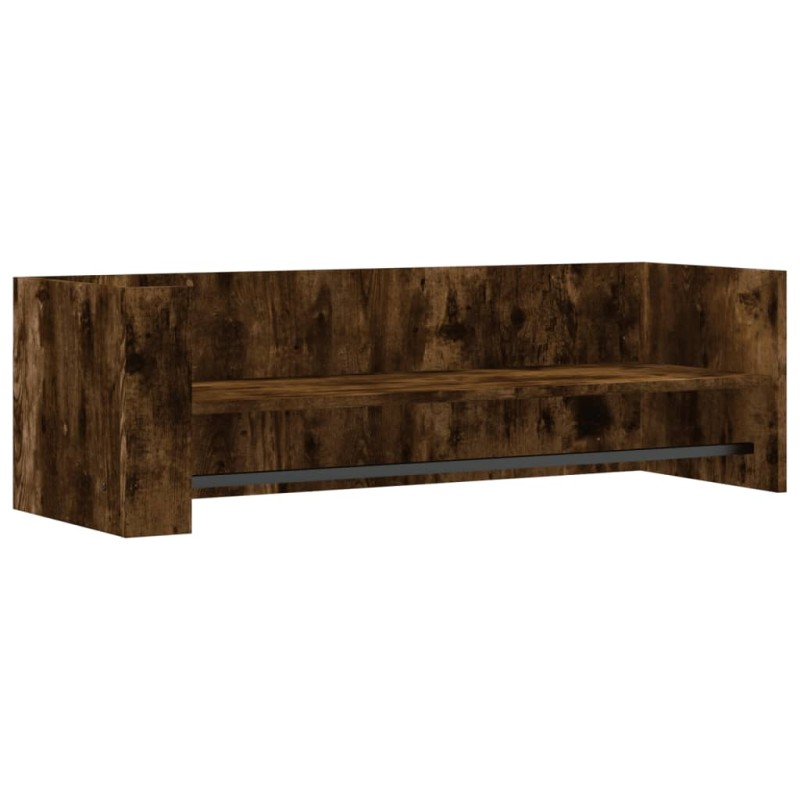 vidaXL Ραφιέρα Τοίχου Καπνιστή Δρυς 100x35x30,5 εκ. Επεξεργασμένο Ξύλο