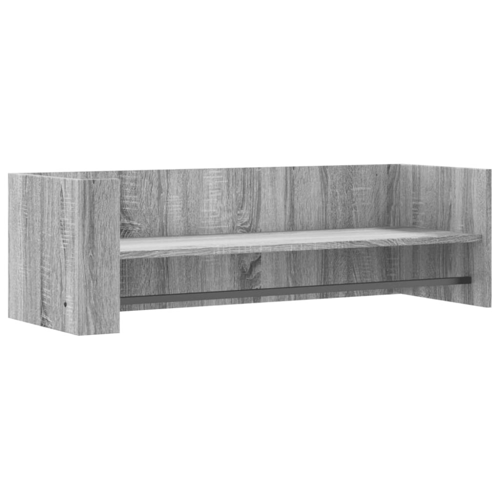 vidaXL Ραφιέρα Τοίχου Γκρι Sonoma 100x35x30,5 εκ. Επεξεργασμένο Ξύλο