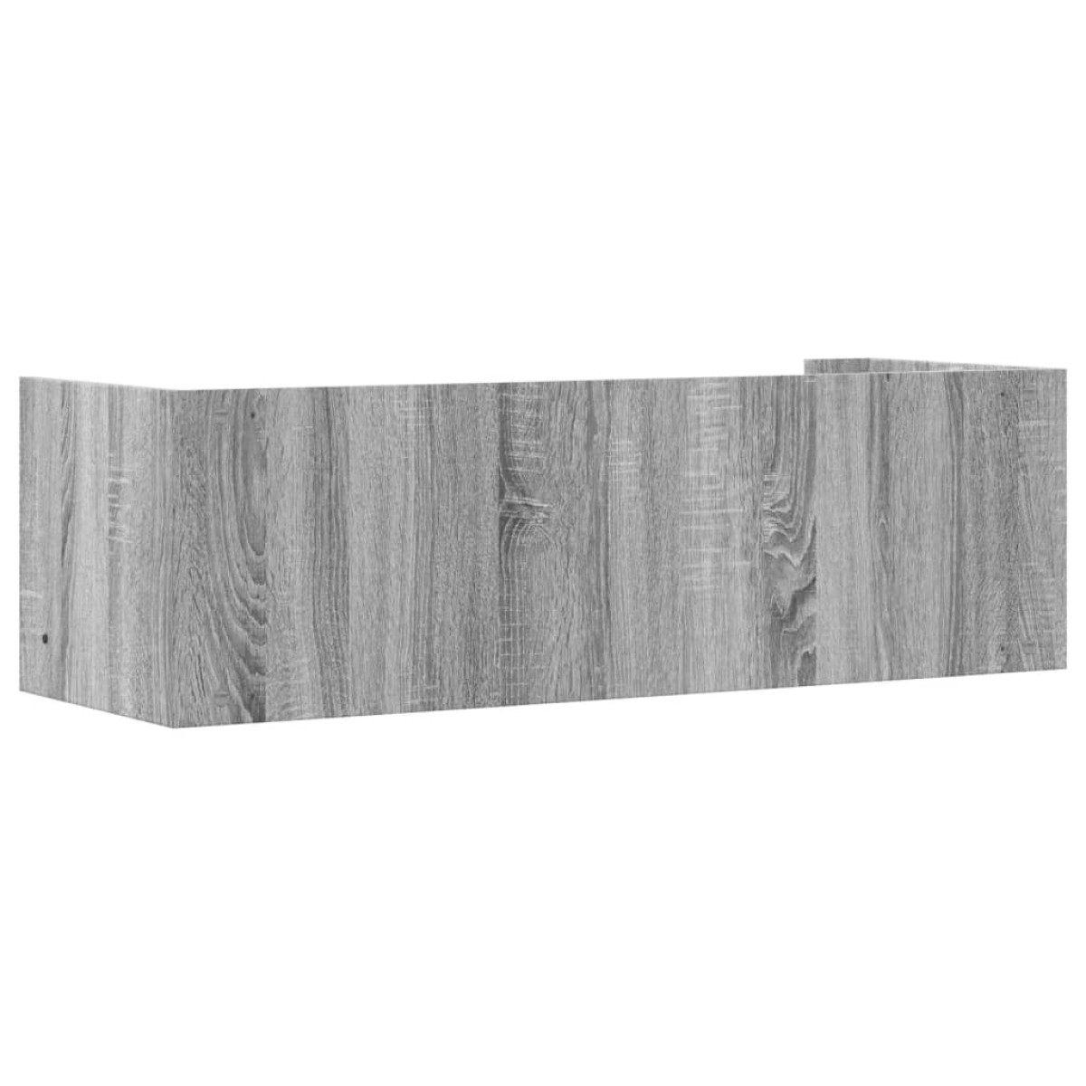 vidaXL Ραφιέρα Τοίχου Γκρι Sonoma 100x35x30,5 εκ. Επεξεργασμένο Ξύλο