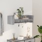 vidaXL Ραφιέρα Τοίχου Γκρι Sonoma 100x35x30,5 εκ. Επεξεργασμένο Ξύλο