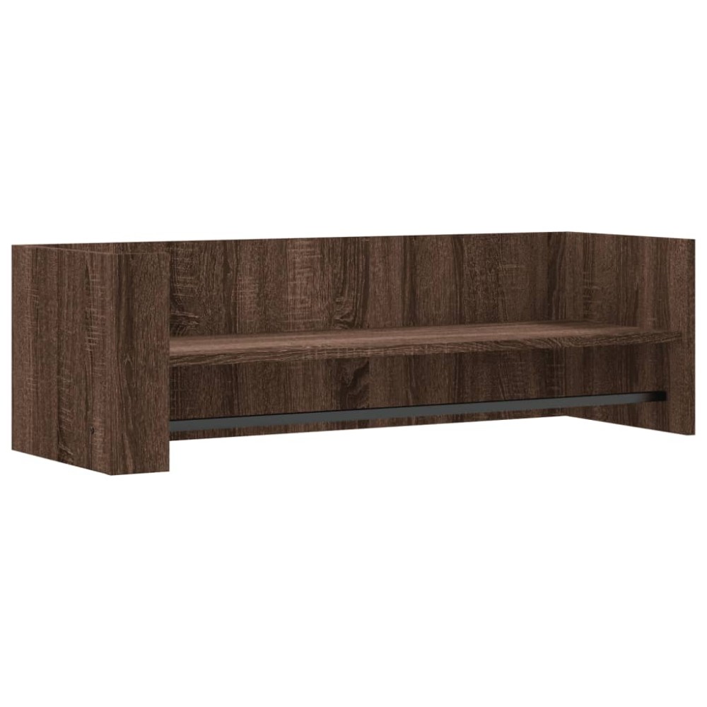 vidaXL Ραφιέρα Τοίχου Καφέ Δρυς 100x35x30,5 εκ. Επεξεργασμένο Ξύλο