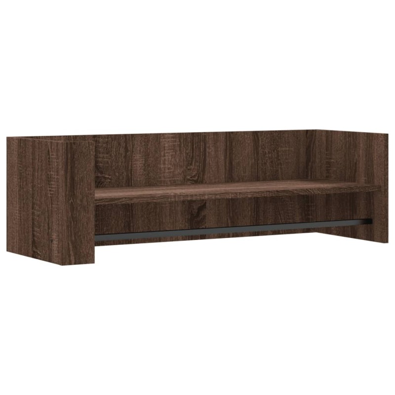 vidaXL Ραφιέρα Τοίχου Καφέ Δρυς 100x35x30,5 εκ. Επεξεργασμένο Ξύλο