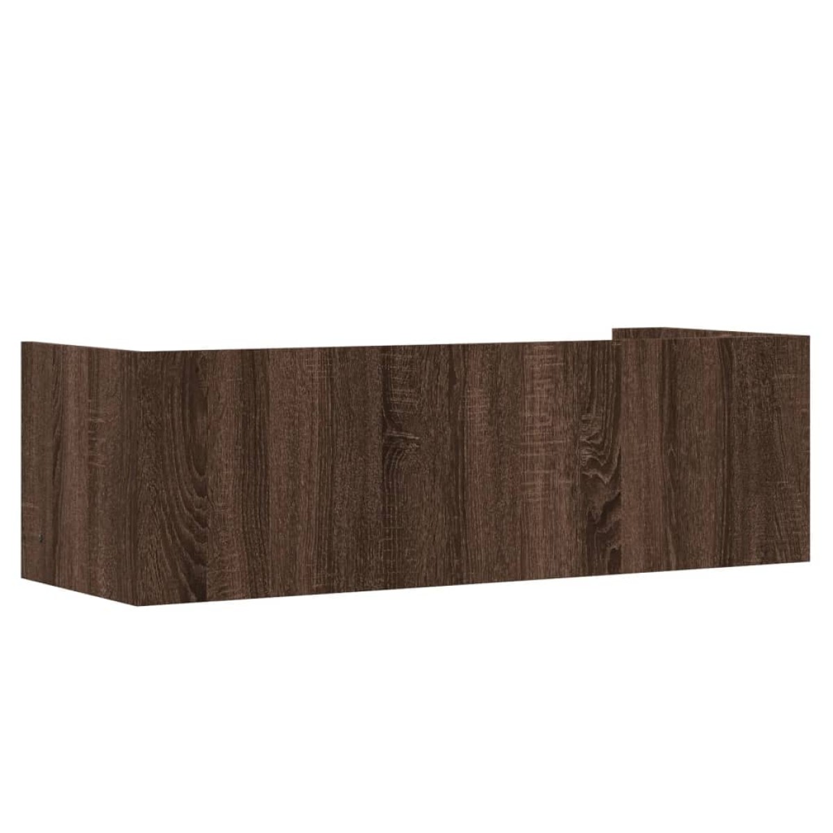 vidaXL Ραφιέρα Τοίχου Καφέ Δρυς 100x35x30,5 εκ. Επεξεργασμένο Ξύλο