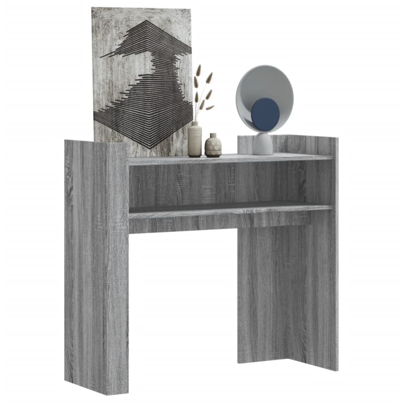 vidaXL Τραπέζι Κονσόλα Γκρι Sonoma 100x35x90 εκ. Επεξεργασμένο Ξύλο