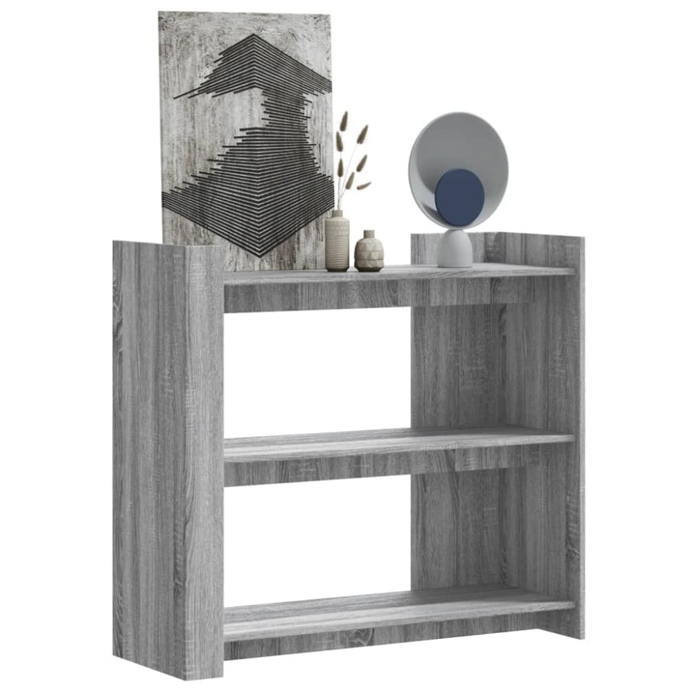 vidaXL Τραπέζι Κονσόλα Γκρι Sonoma 100x35x90 εκ. Επεξεργασμένο Ξύλο