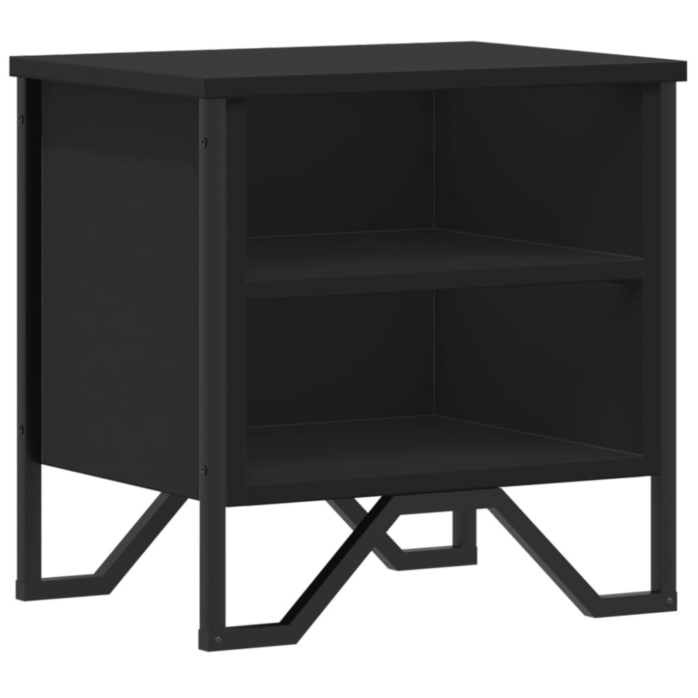 vidaXL Κομοδίνο Μαύρο 40 x 30 x 40 εκ. από Επεξεργασμένο Ξύλο