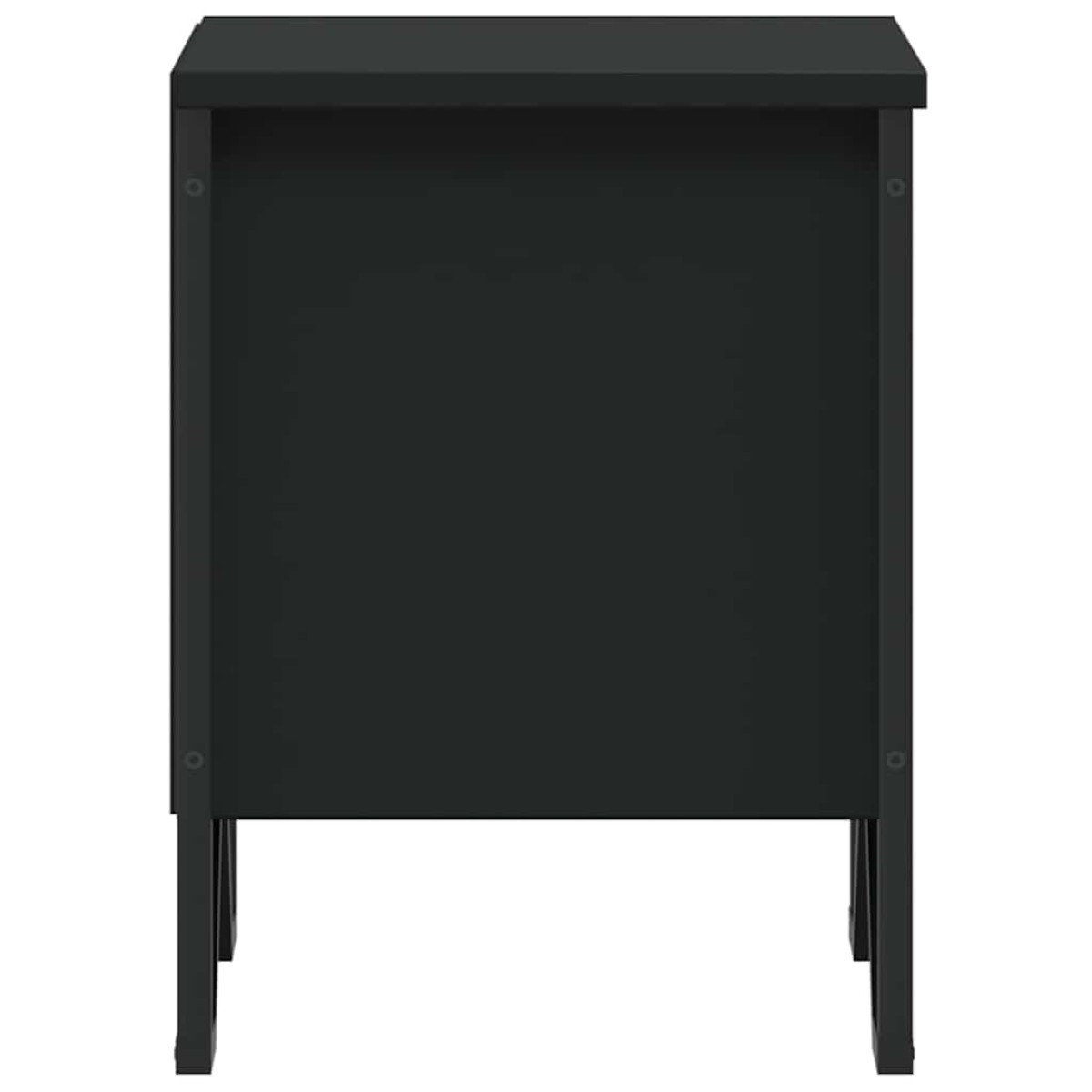 vidaXL Κομοδίνο Μαύρο 2 τεμ. 40 x 30 x 40 εκ. από Επεξεργασμένο Ξύλο