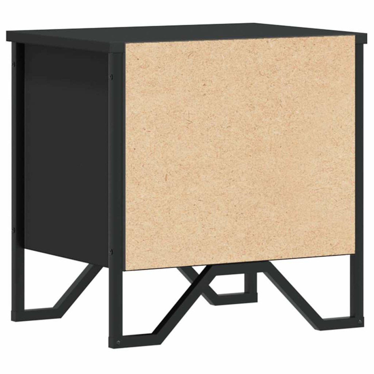 vidaXL Κομοδίνο Μαύρο 2 τεμ. 40 x 30 x 40 εκ. από Επεξεργασμένο Ξύλο