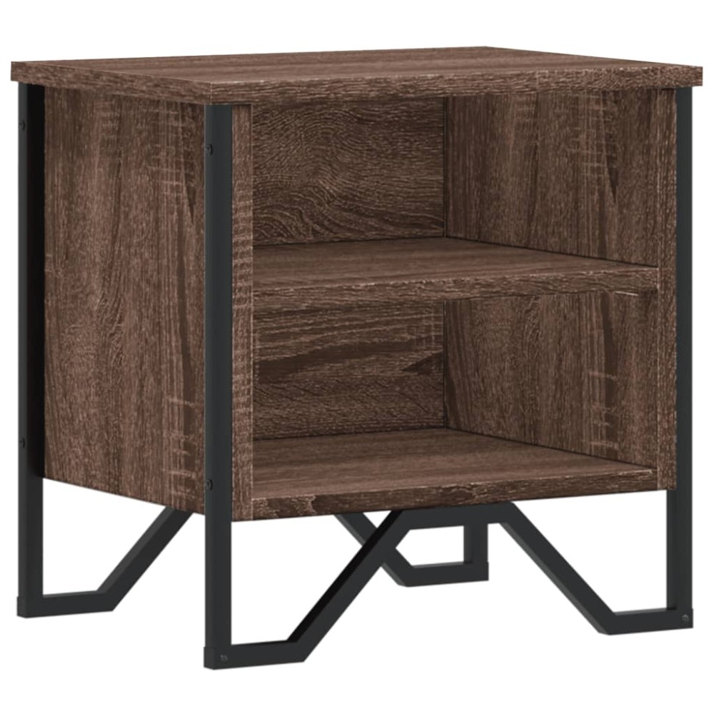 vidaXL Κομοδίνο Χρώμα Καφέ Δρυς 40 x 30 x 40 εκ. Επεξεργασμένο Ξύλο