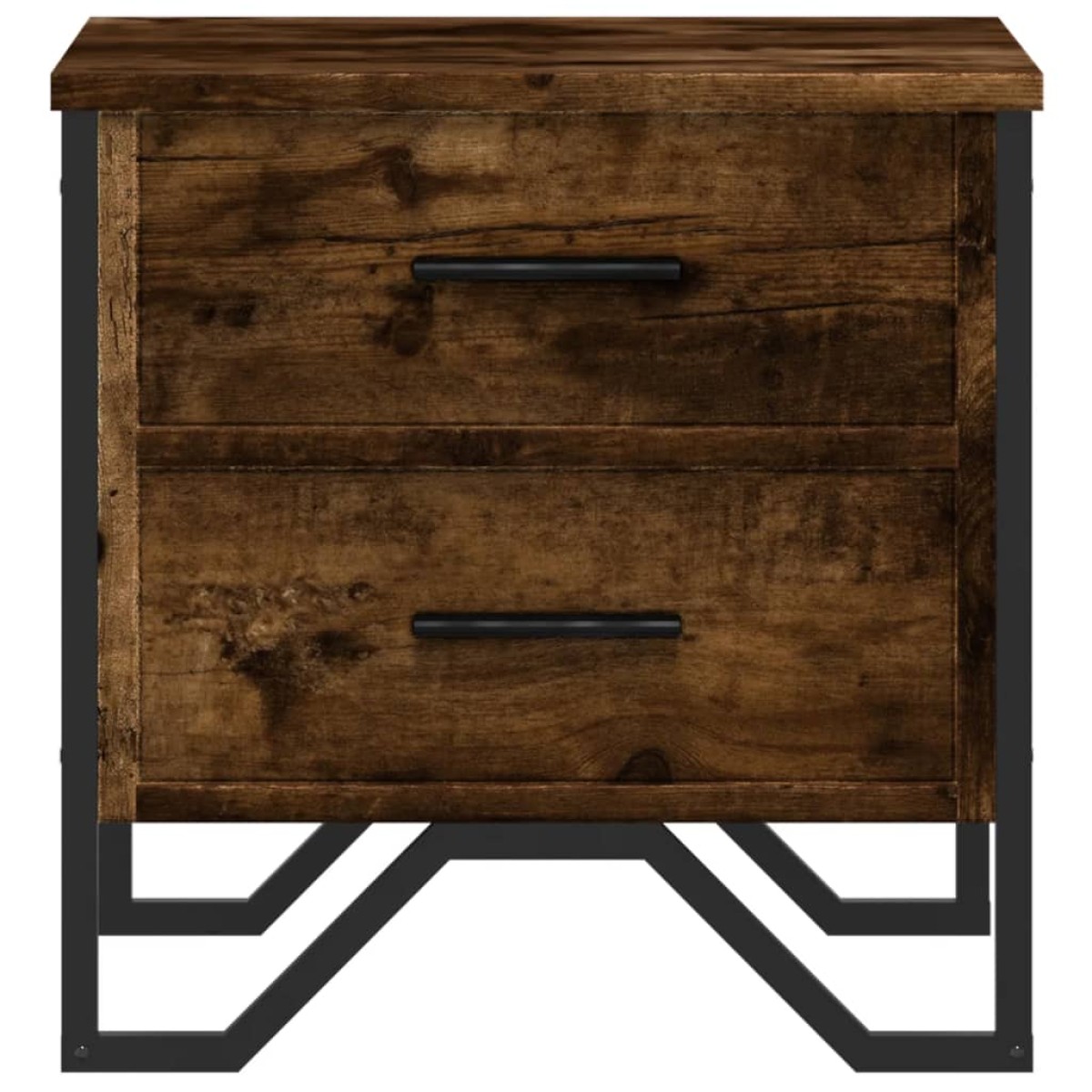 vidaXL Κομοδίνο Καπνιστή Δρυς 40x41x40 εκ. από Επεξεργασμένο Ξύλο