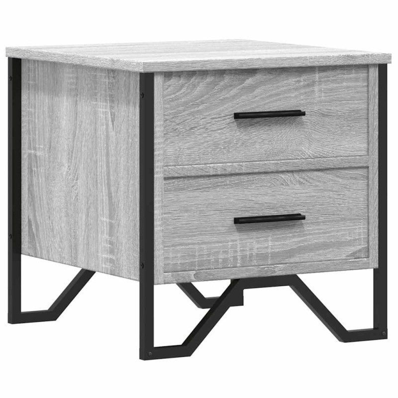 vidaXL Κομοδίνο Γκρι Sonoma 40x41x40 εκ. από Επεξεργασμένο Ξύλο