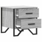 vidaXL Κομοδίνο Γκρι Sonoma 40x41x40 εκ. από Επεξεργασμένο Ξύλο