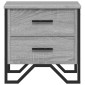 vidaXL Κομοδίνα 2 τεμ. Γκρι Sonoma 40x41x40 εκ. από Επεξεργ. Ξύλο