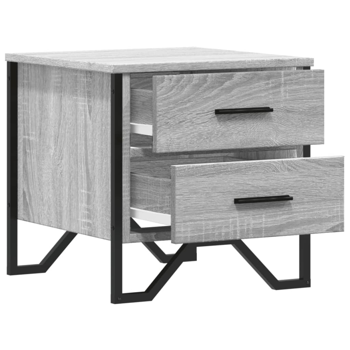 vidaXL Κομοδίνα 2 τεμ. Γκρι Sonoma 40x41x40 εκ. από Επεξεργ. Ξύλο