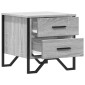 vidaXL Κομοδίνα 2 τεμ. Γκρι Sonoma 40x41x40 εκ. από Επεξεργ. Ξύλο