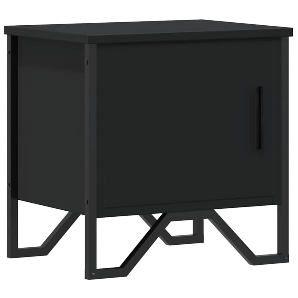 vidaXL Κομοδίνο Μαύρο 40 x 30 x 40 εκ. από Επεξεργασμένο Ξύλο