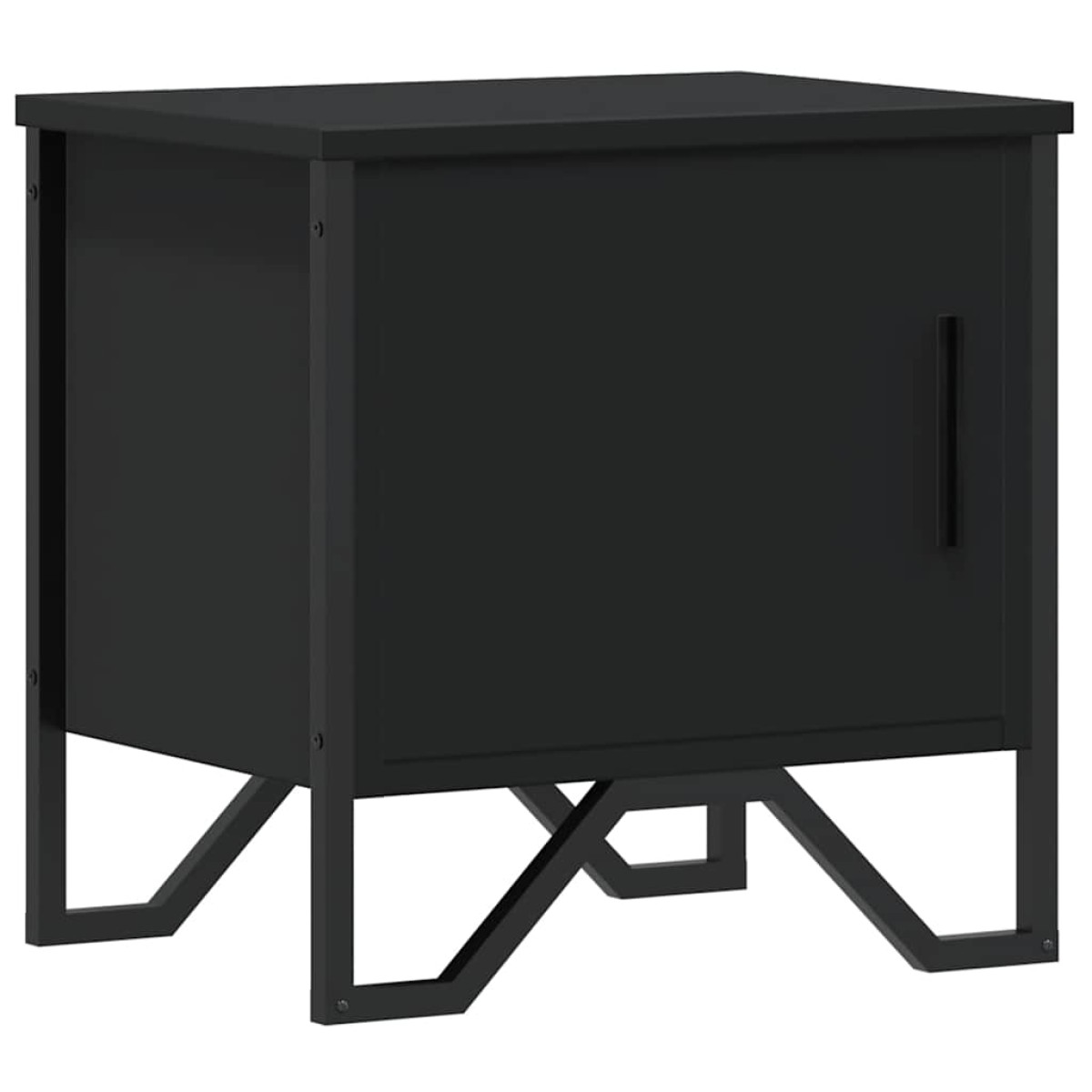 vidaXL Κομοδίνο Μαύρο 40 x 30 x 40 εκ. από Επεξεργασμένο Ξύλο