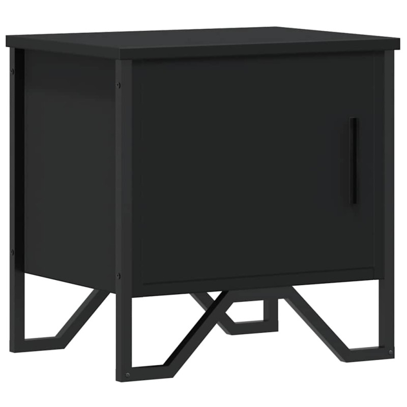 vidaXL Κομοδίνο Μαύρο 40 x 30 x 40 εκ. από Επεξεργασμένο Ξύλο