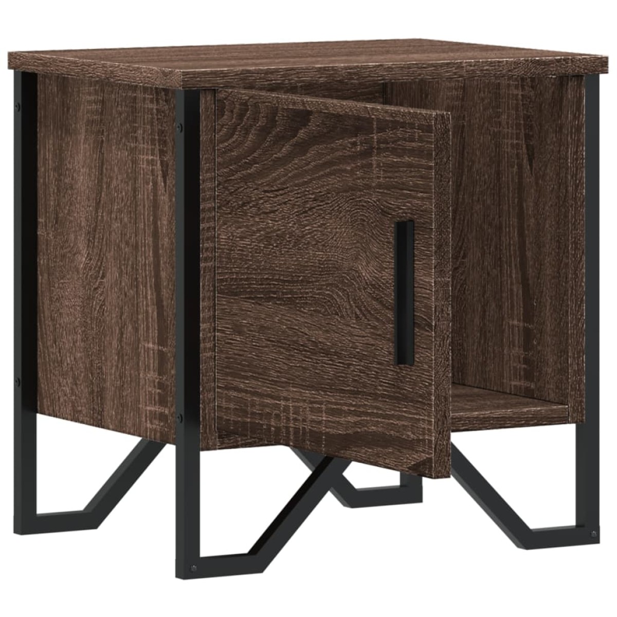 vidaXL Κομοδίνα 2 τεμ. Καφέ Δρυς 40x30x40 εκ. από Επεξεργ. Ξύλο