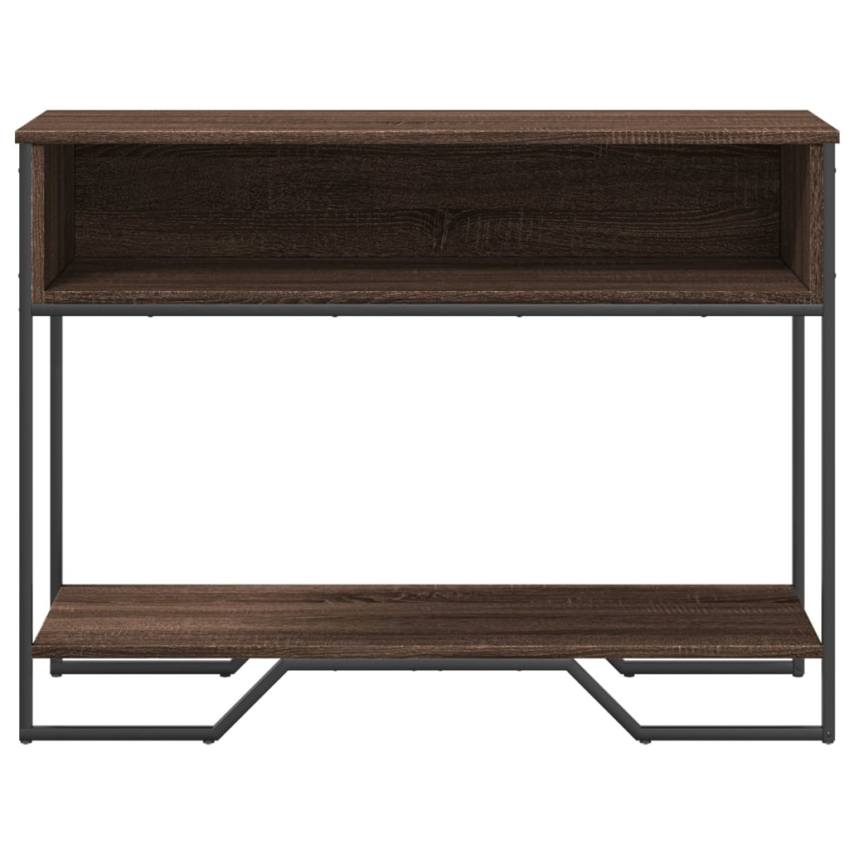vidaXL Τραπέζι Κονσόλα Καφέ Δρυς 100x35x74,5 εκ. Επεξεργασμένο Ξύλο