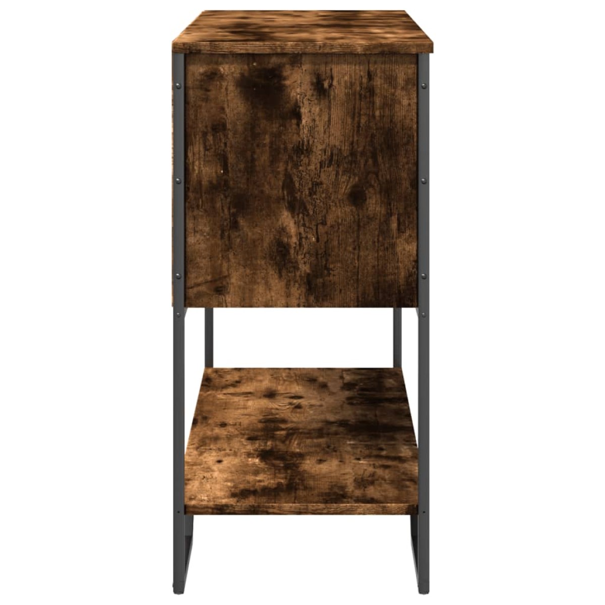vidaXL Τραπέζι Κονσόλα Καπνιστή Δρυς 100x35x74,5εκ. Επεξεργασμένο Ξύλο