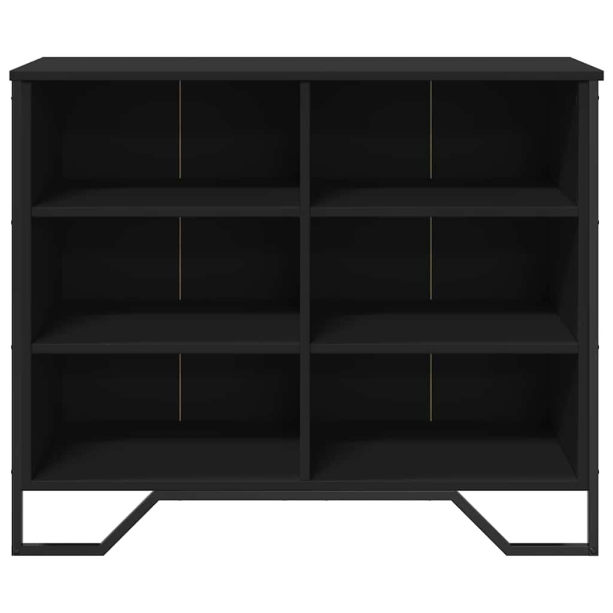 vidaXL Συρταριέρα Μαύρη 91x35,5x74,5 εκ. από Επεξεργασμένο Ξύλο