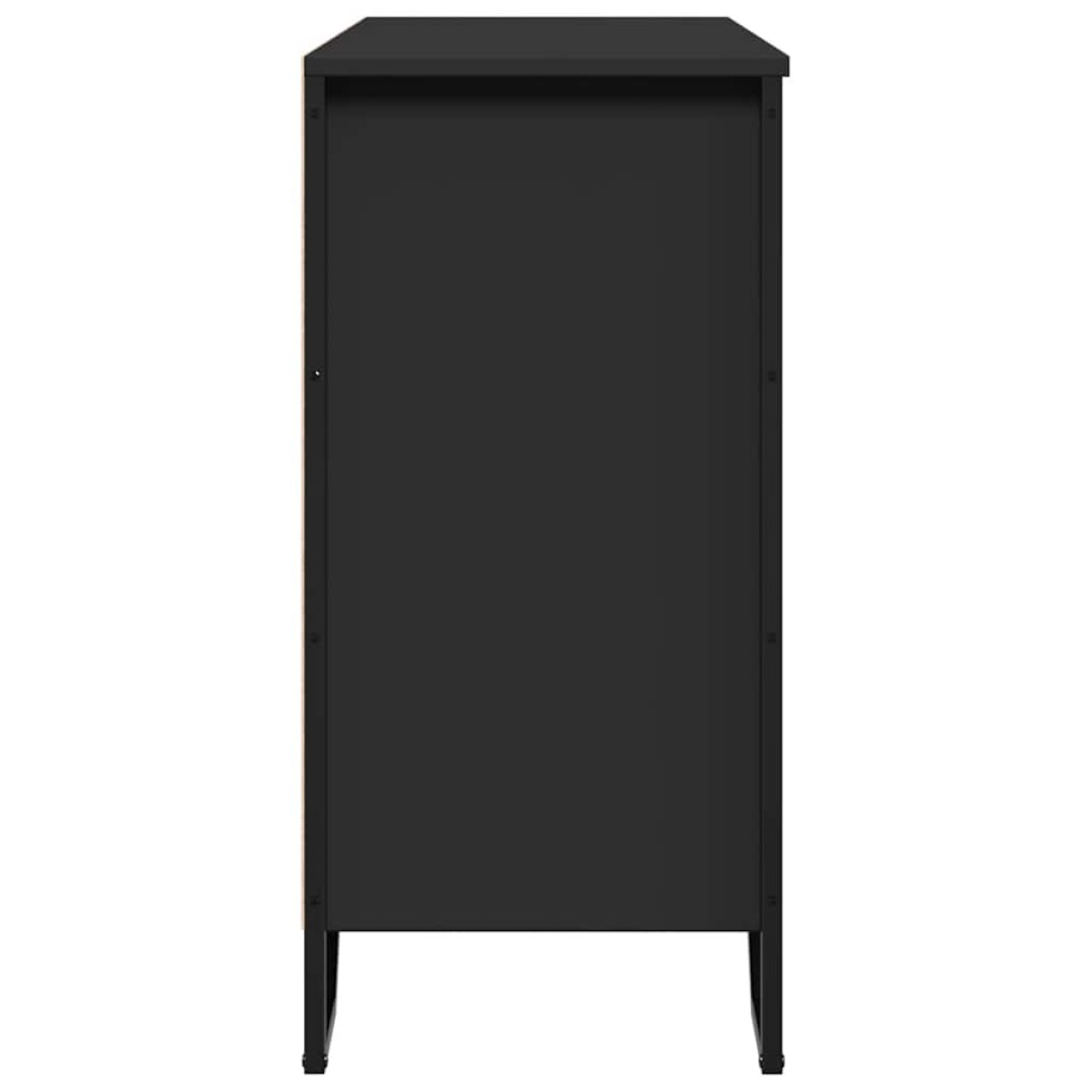 vidaXL Συρταριέρα Μαύρη 91x35,5x74,5 εκ. από Επεξεργασμένο Ξύλο